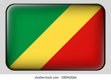 Flag of Republic of Congo. Vector.