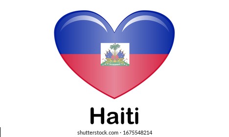Flag of Republic of Haiti and formerly called Hayti is a country located on the island of Hispaniola, east of Cuba in the Greater Antilles archipelago of the Caribbean Sea.