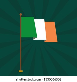 Flag of Republic of Ireland.