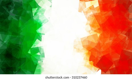 The flag of the Republic of Ireland in Vector Square Design