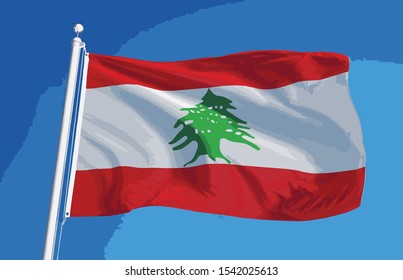Flag of the Republic of Lebanon