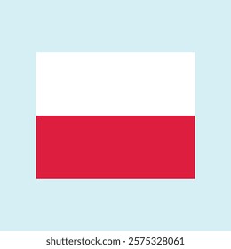 Flag of the Republic of Poland Rzeczpospolita. Flag of Poland.