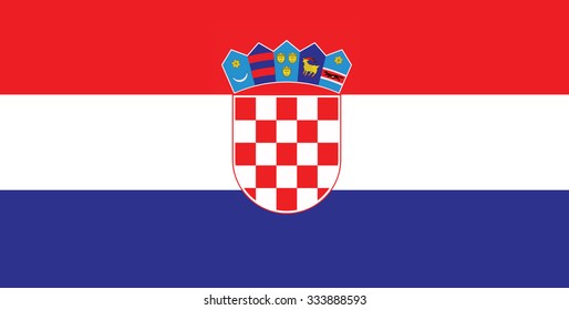 Flag of Republic of Poland Vector illustration.