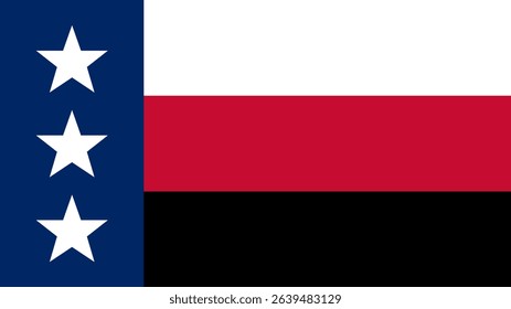 Flag Republic of the Rio Grande, 16:9 Format, Rio Grande Flag