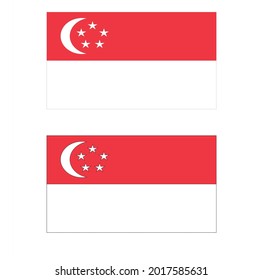 Bandera de la República de Singapur