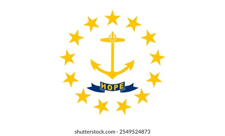 Bandera de Rhode Island, EE.UU., Formato 16:9, Bandera de Rhode Island, Imágenes vectoriales