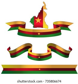 Flag ribbon art design
