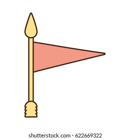 flag ribbon banner message blank