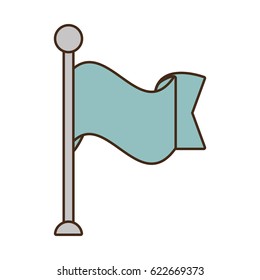 flag ribbon banner message blank