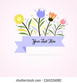 flag ribbon flowers