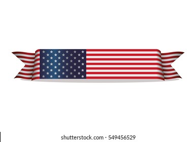 flag ribbon united states of america