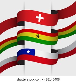 Flag Ribbon : Vector Illustration