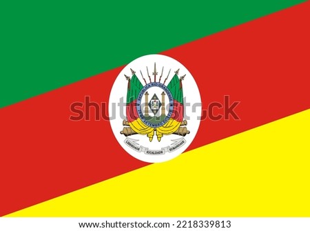 Flag of Rio Grande do Sul state (Federative Republic of Brazil), Freedom, equality and humanity - Liberdade, igualdade e humanidade 