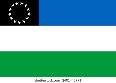 Flagge der Provinz Rio Negro (Argentinische Republik, Argentinien, Südamerika) Río Negro, Schwarzer Fluss