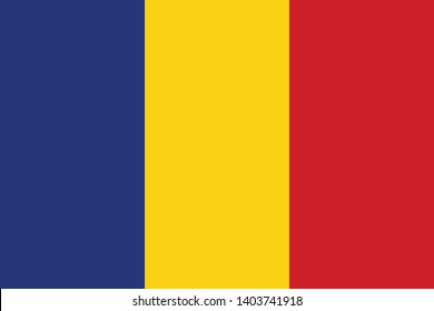 Flag of Romania vector illustration