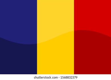 flag of romania. vector illustration