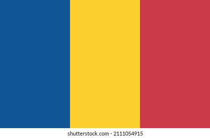 Flag of Romania. Vector illustration