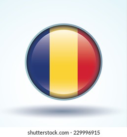 Flag of Romania, vector illustration