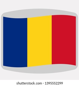 flag of Romania,  vector illustration, flat style