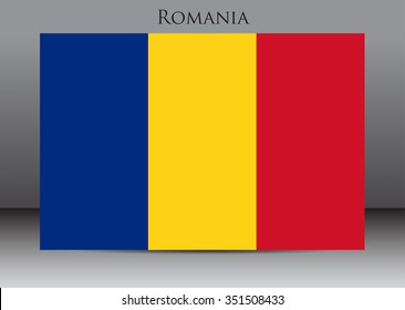 Flag of Romania.Romania flag vector illustration.