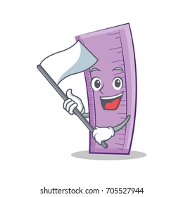 Flag ruler character cartoon style