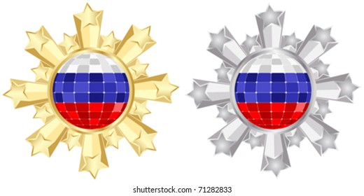 russische Flagge