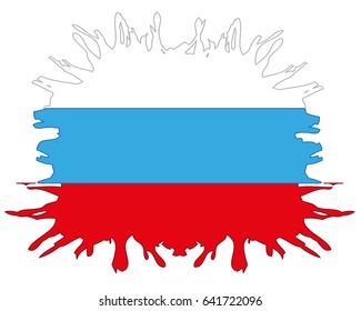 Flag to Russia inkblot