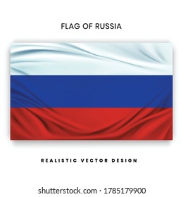 Flag of Russia - Realistic Vector Design