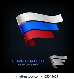 Flag of Russia, Ribbon vector element