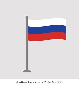 Flag of Russia. Russian Flag eps 10 vector.