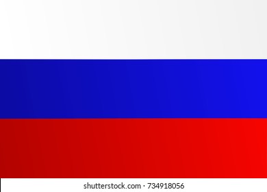Flag of Russia with transition color - vector graphic