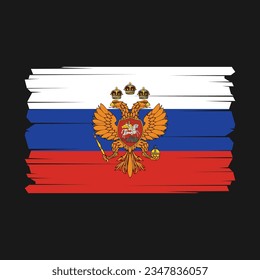 Flag of Russia with Transparent Background