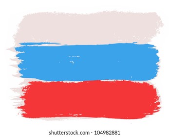 Flag of Russia, vector illustration