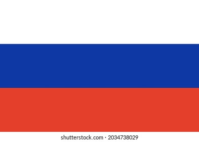 Flag of Russia vector illustration