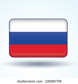 Flag of Russia, vector illustration