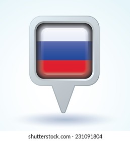 Flag of Russia, vector illustration
