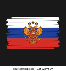 Flag of Russia Vector Illustration