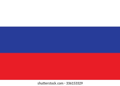 Flag of Russia. Vector illustration.