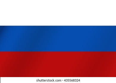 Flag of Russia. Vector illustration.