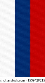 flag of russia vertical. vector