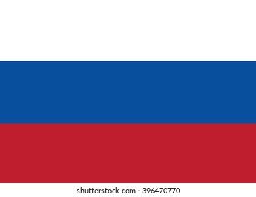 Flag of the Russian Federation - isolated vector
