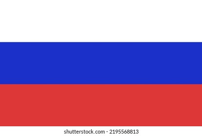 Bandera del ruso. Ilustración vectorial.