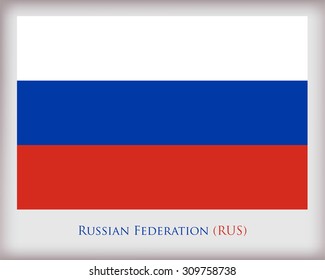 Flag of Russia.Russia flag vector illustration.