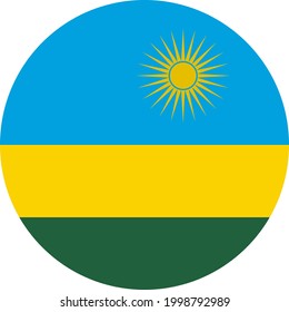 Flag of Rwanda africa illustration vector eps