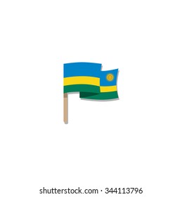 Flag of Rwanda - vector illustration