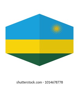 flag of Rwanda,vector illustration of Rwanda flag, official colors and proportion correctly. National Flag of Rwanda, A Flag Illustration within a Sign of the country of Rwanda.