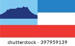 Flag of Sabah state and federal territory of Malaysia. Vector illustration.