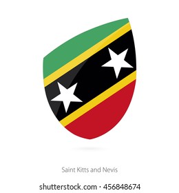 Flag of Saint Kitts and Nevis. Vector Illustration.