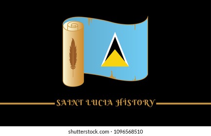 flag of saint lucia