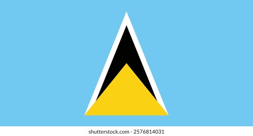 Flag of Saint Lucia logo vector